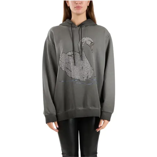 Hoodie mit Strassverzierung MSGM - MSGM - Modalova