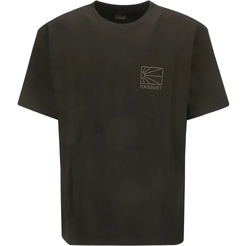 Men's Mini Logo Tee Shirt , male, Sizes: S - Rassvet - Modalova