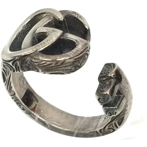 Pre-owned Silver Metal Gucci Ring , female, Sizes: ONE SIZE - Gucci Vintage - Modalova