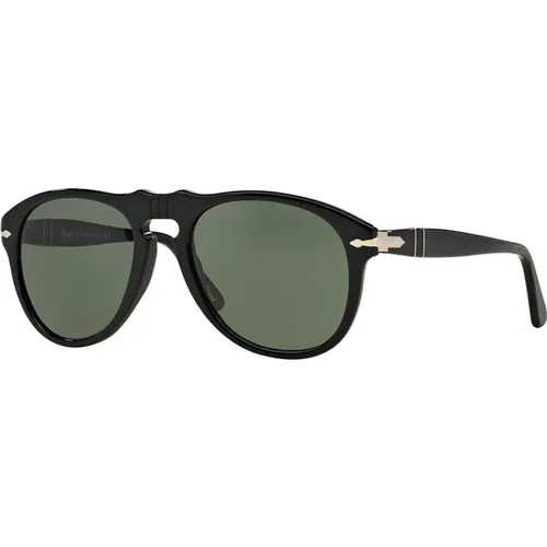 Schwarz/Grau Grün Sonnenbrille , unisex, Größe: 56 MM - Persol - Modalova