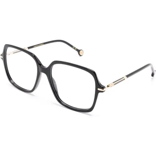 Schwarze Optische Brille, Vielseitiger Stil , Damen, Größe: 54 MM - Carolina Herrera - Modalova