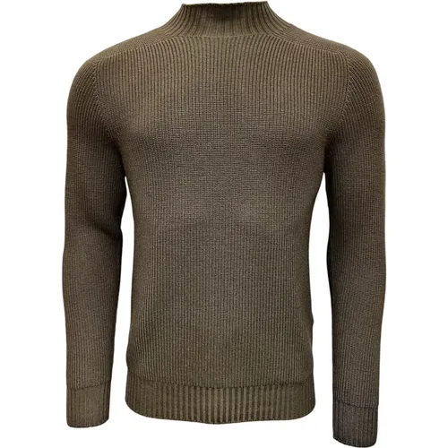 Rainwool Rollkragenpullover Oliv - Gran Sasso - Modalova