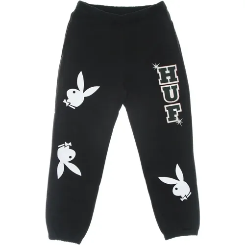 Playboy Rabbit Head Fleece Pants , male, Sizes: M, XL, L - HUF - Modalova