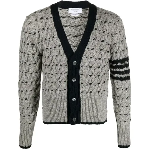 Chunky Cable Knit Sweater , male, Sizes: L - Thom Browne - Modalova