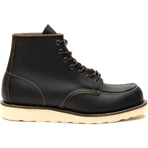 Schwarze Flache Moc Toe Schuhe , Herren, Größe: 39 EU - Red Wing Shoes - Modalova