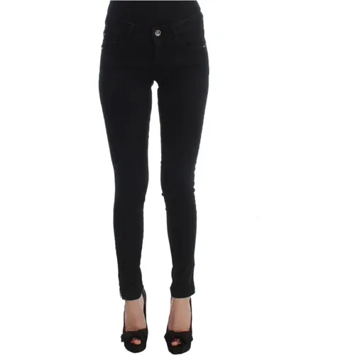 Schwarze Slim Fit Denim Jeans , Damen, Größe: W26 - Costume National - Modalova