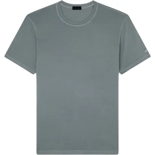 Halbärmeliges Baumwoll-T-Shirt mit Ärmeldetail , Herren, Größe: XL - PAUL & SHARK - Modalova