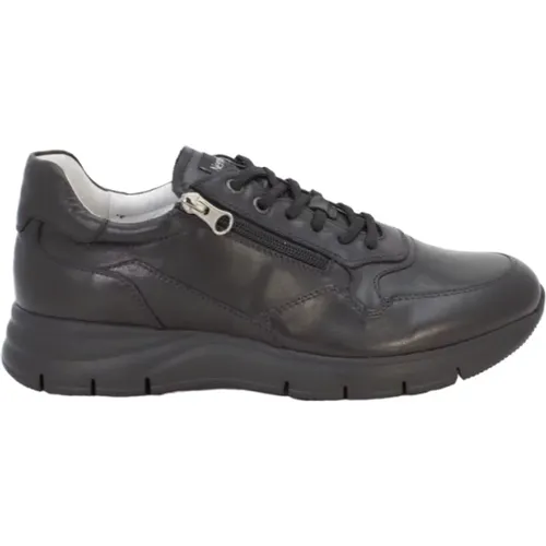 Leather Casual Sneakers for Men , male, Sizes: 8 UK - Nerogiardini - Modalova