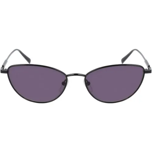 Schwarze Metall Damen Sonnenbrille - Longchamp - Modalova