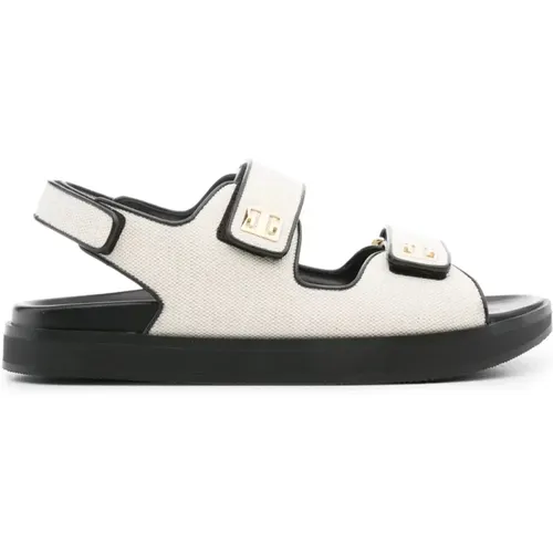 Flat Sandals with 4G Logo , female, Sizes: 4 UK - Givenchy - Modalova