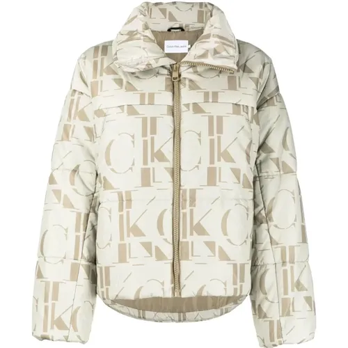 Multicolour Oversized Puffer Down Jacket , female, Sizes: L, M, S, XS - Calvin Klein Jeans - Modalova