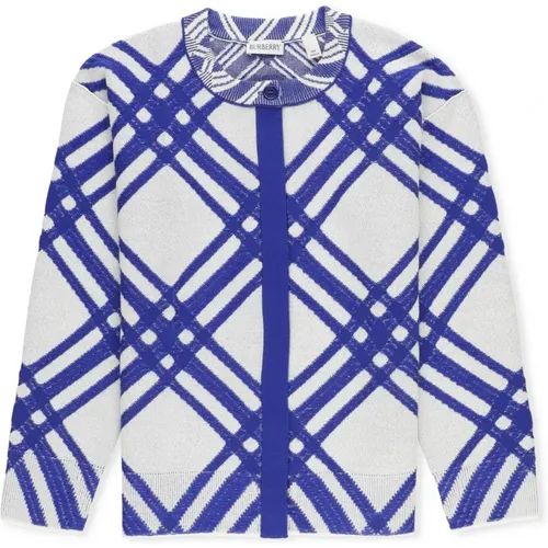 Geometrisches Muster Kinderpullover Blau - Burberry - Modalova