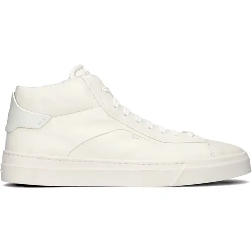 Herren High Top Leder Sneakers , Herren, Größe: 44 EU - Santoni - Modalova