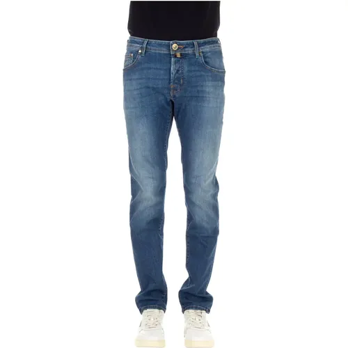 Denim Jeans with Sartorial Details , male, Sizes: W32 - Jacob Cohën - Modalova