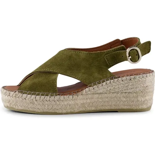 Orchid Suede Wedge Heel - Moss , female, Sizes: 3 UK, 5 UK, 4 UK, 6 UK, 8 UK, 7 UK - Shoe the Bear - Modalova