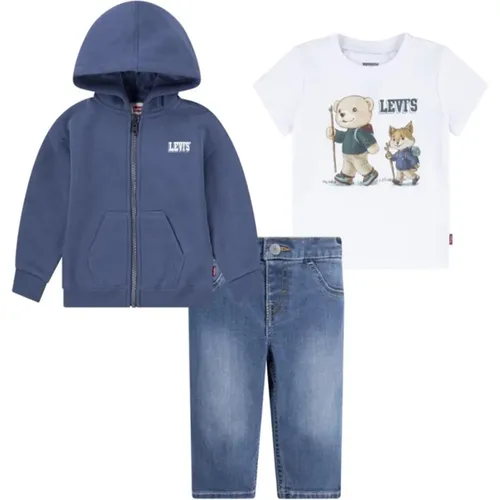 Sportliches Set Zip-Sweatshirt T-Shirt und Denim Levi's - Levis - Modalova