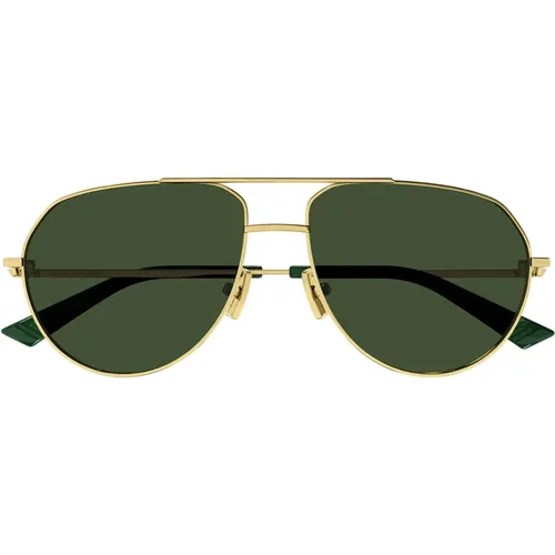 Aviator Sonnenbrille Bv1302S 003 , unisex, Größe: 57 MM - Bottega Veneta - Modalova