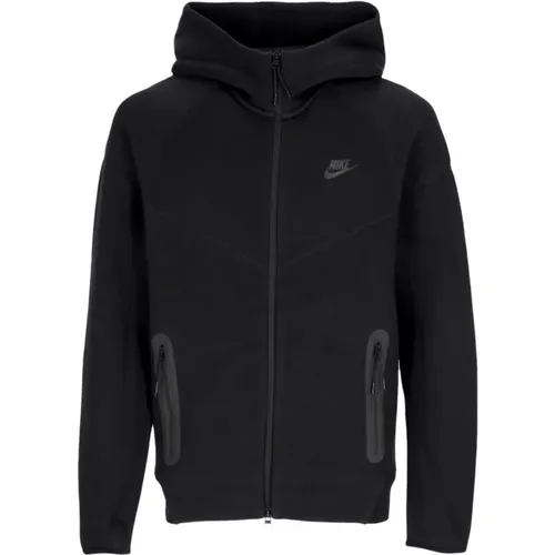 Tech Fleece Zip Hoodie Schwarz , Herren, Größe: XS - Nike - Modalova