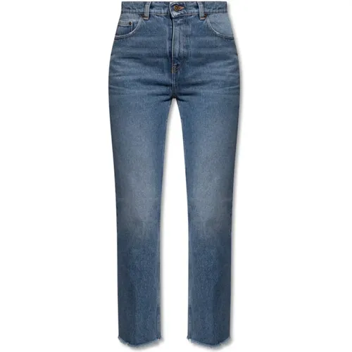 Hoch taillierte Jeans , Damen, Größe: W24 - Golden Goose - Modalova