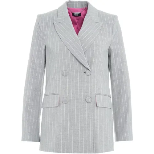 Grey Blazer for Women , female, Sizes: S - Liu Jo - Modalova
