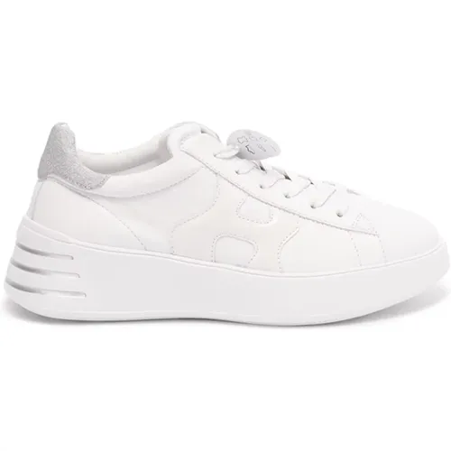 Modische Weiße/Silberne Sneakers,Weiße Sneakers Ss23 - Stilvoll und Bequem - Hogan - Modalova