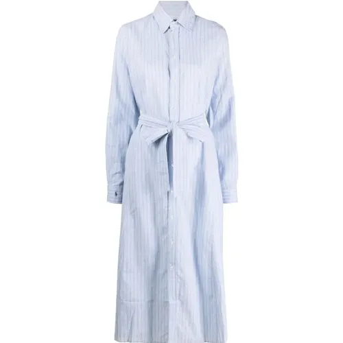 Ashton long sleeve day dress , female, Sizes: 2XS - Polo Ralph Lauren - Modalova