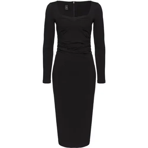 Neopren Langkleid mit Slim Fit , Damen, Größe: XS - pinko - Modalova