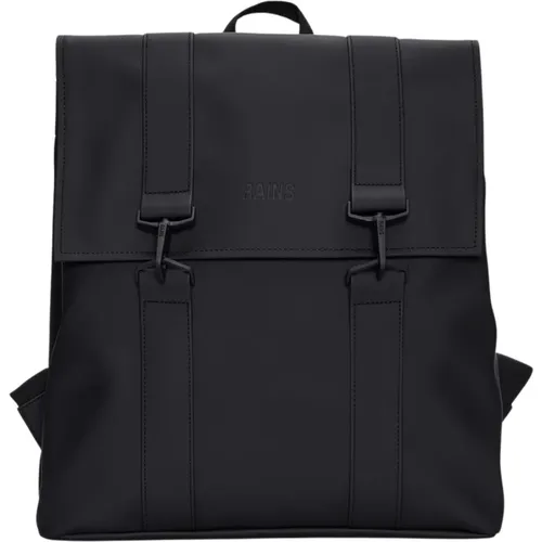 Schwarze 13300 Msn Tasche W3 01 Schwarze Tasche - Rains - Modalova