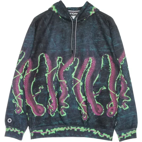 Schwarzer leichter Kapuzenpullover , Herren, Größe: XL - Octopus - Modalova