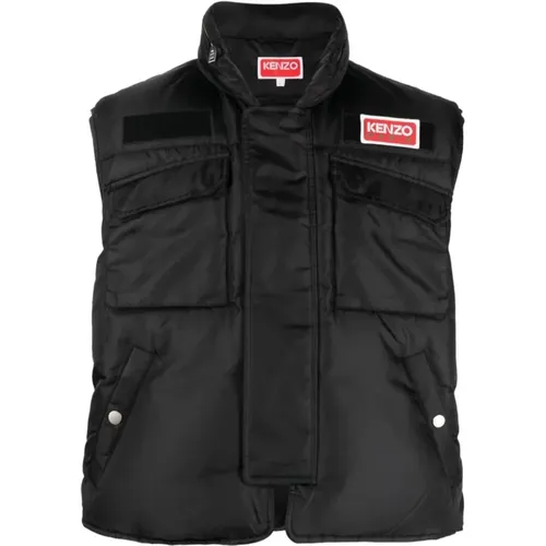 Patch Pocket Gilet Size: L, colour: , male, Sizes: M - Kenzo - Modalova