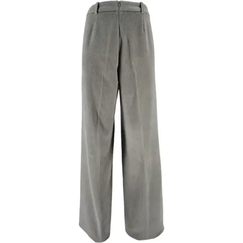 Velvet Grey Trousers Women , female, Sizes: 2XS, M - Circolo 1901 - Modalova