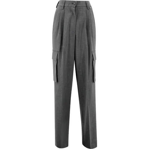 Grey Stylish Trousers , female, Sizes: XS, S - Herno - Modalova