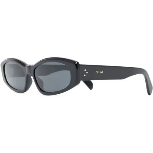 Schwarze Sonnenbrille mit Zubehör,Weiße Sonnenbrille, stilvoll und vielseitig - Celine - Modalova