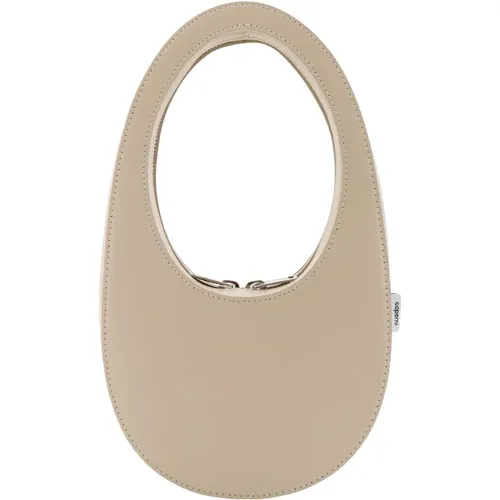 Leather Handbag with Zipper Closure , female, Sizes: ONE SIZE - Coperni - Modalova