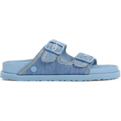 Blaue Ledersandalen für Frauen - Birkenstock - Modalova