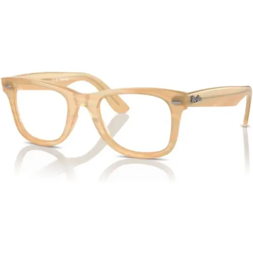 Striped Brown Optical Glasses , unisex, Sizes: M - Ray-Ban - Modalova