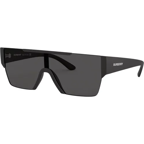 Schwarze/Dunkelgraue Sonnenbrille - Burberry - Modalova