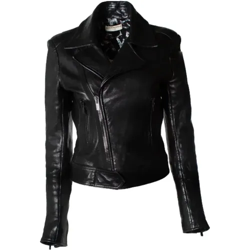 Pre-owned Leather outerwear , female, Sizes: S - Balenciaga Vintage - Modalova