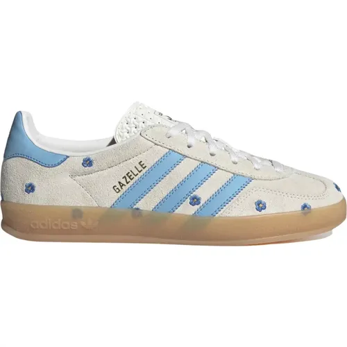 Limitierte Auflage Hellblaue Blumensneakers , Damen, Größe: 38 EU - Adidas - Modalova