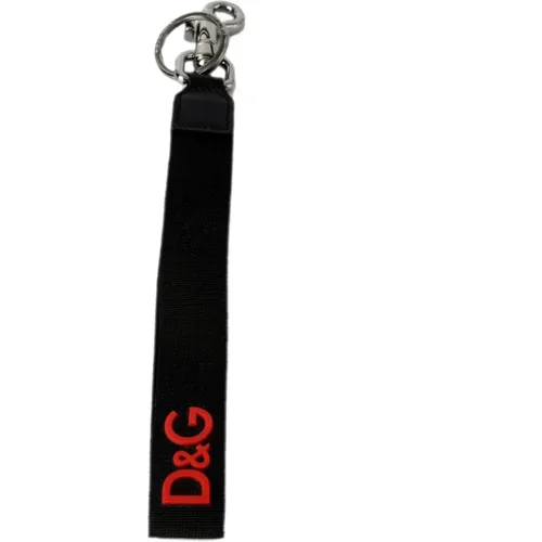 Men Key Holder , male, Sizes: ONE SIZE - Dolce & Gabbana - Modalova