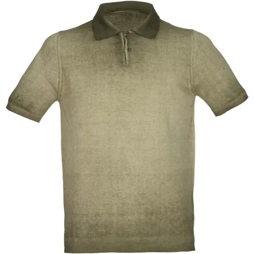 Grünes Oliven Polo Shirt , Herren, Größe: M - Alpha Studio - Modalova