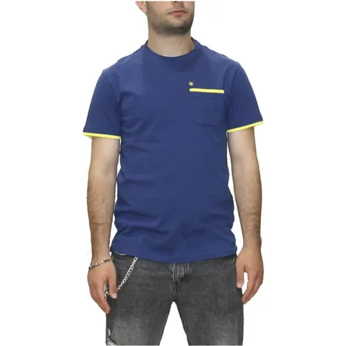 Short Sleeve T-Shirt , male, Sizes: 2XL, S - Manuel Ritz - Modalova