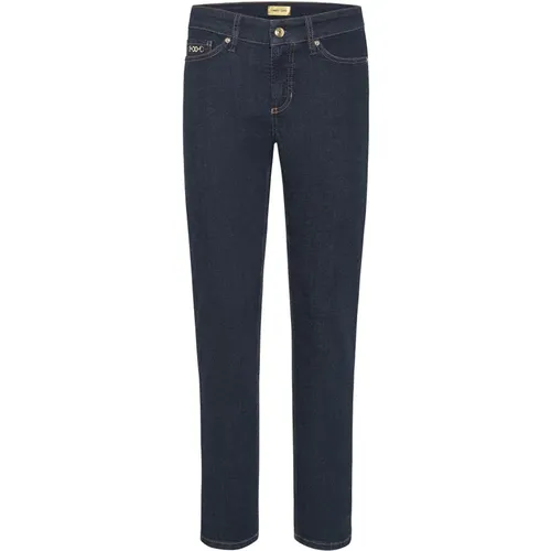 Blaue Cropped Jeans mit Schleifendetail , Damen, Größe: M - CAMBIO - Modalova