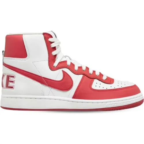 Terminator High - Rote Ledersneakers , Herren, Größe: 47 1/2 EU - Nike - Modalova