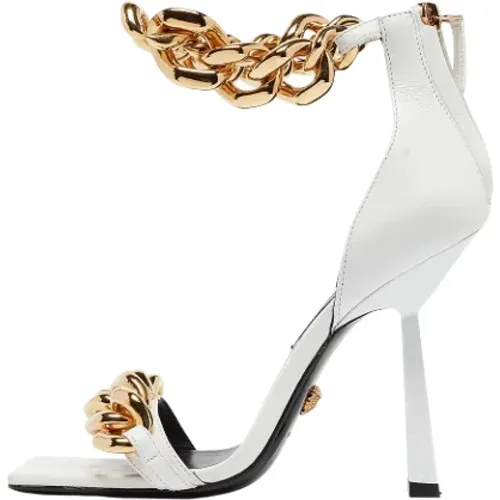 Pre-owned Leather sandals , female, Sizes: 3 UK - Versace Pre-owned - Modalova