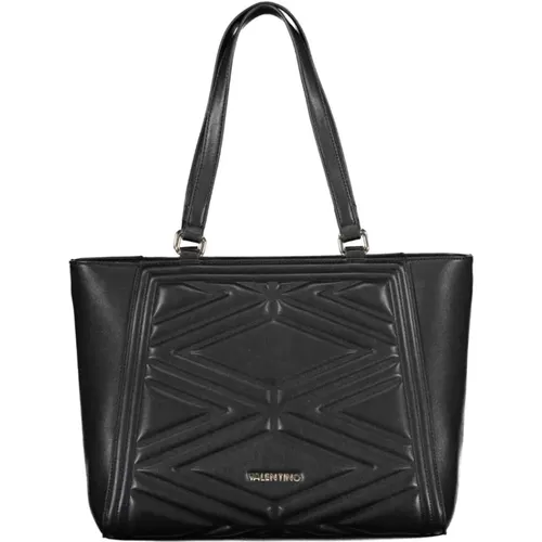 Schwarze Polyethylen-Schultertasche mit verstellbarem Riemen - Valentino by Mario Valentino - Modalova