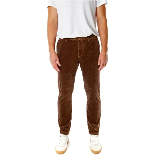 Schmale Cord-Chino-Hose , Herren, Größe: W30 L32 - NN07 - Modalova