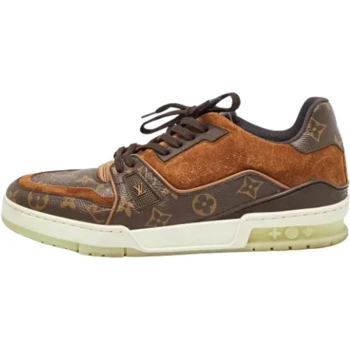 Pre-owned Canvas sneakers , male, Sizes: 8 1/2 UK - Louis Vuitton Vintage - Modalova