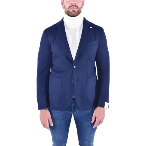 Maßgeschneiderte Blaue Jacke , Herren, Größe: 2XL - L.B.M. 1911 - Modalova