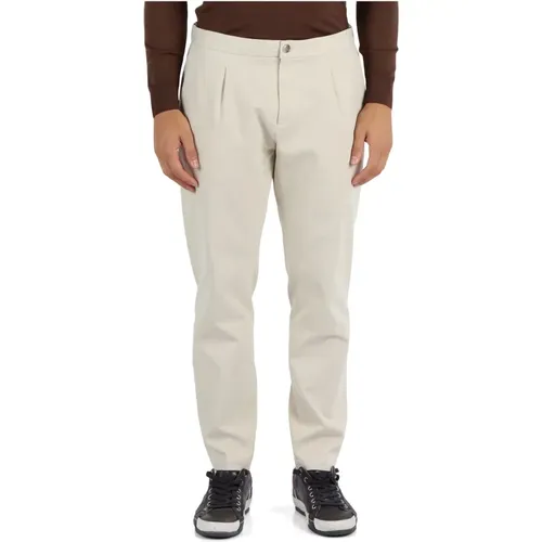 Stretch-Baumwoll-Berlin-Chinos , Herren, Größe: XS - At.P.Co - Modalova